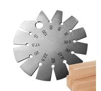 Stainless Steel Angle Gauge, Round Shape Measuring Tool | Sharpening Gauge Drill Bit | For Woodworking, Cutter, Cutting Tools, Chisel, Planer, Sharpening Cuts