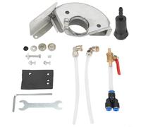 Stainless Steel Angle Grinder Slotting Guard With Water Pump Conversion Tool For Wet Cutting - 360-Degree Adjustable Shield, Double Atomization Nozzles(Type A)