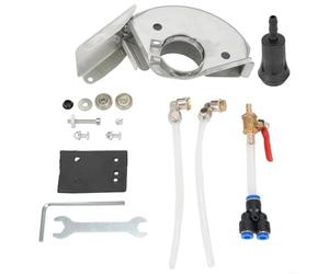 Stainless Steel Angle Grinder Slotting Guard With Water Pump Conversion Tool For Wet Cutting - 360-Degree Adjustable Shield, Double Atomization Nozzles(Type A)