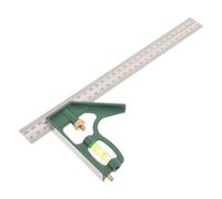Stainless Steel Angle Ruler for Carpentry Layout and Square Checking | Compact Design, Precise Cuts, Outdoor Use, for Professional Carpenters and Cabinet Makers on Wood Boards