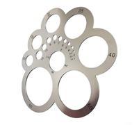 Stainless Steel Angle Ruler For Leather Working, Multi-Size Cutting