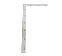 Stainless Steel Angle Ruler High Precision Right Angle Measuring Tool Durable Metal Square Ruler for Woodworking Carpentry Construction Projects Silver 300mm or 500mm (300mm*150mm)