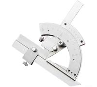 Stainless Steel Angle Ruler With Etched Scale For High Precision Measurement Of Internal And External Angles From For Zero To Three Hundred Twenty Degrees In Workshop(B)