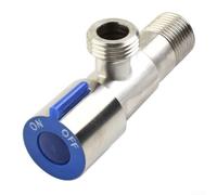 Stainless Steel Angle Valve 1/2" for bsp Quarter Turn Stop Stainless(Blue)
