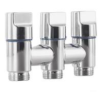 Stainless Steel Angle Valve 1/2 Inch for Washing Machine(Chrome)