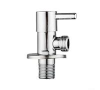 Stainless Steel Angle Valve Featuring Hot And Cold Water Regulation With Enhanced Safety Through Anti Explosion Technology(Silver)