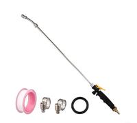 Stainless Steel Angled Extension Wand for LANCE, Spray Bar Replacement, 3/8" Brass Barb, Adjustable Nozzle, Lockable Valve for Garden, Backpack Sprayers