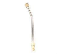 Stainless Steel Angled Pressure Washer Nozzle For Lance Extension Wand, 1/4 Inch Quick Connect, 30 Degree 90 Degree Or U-shape Tip For Cleaning Under Cars And Gutters, 17cm Length(30 degree)