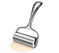 Stainless Steel Anti-Aging Kitchen Rolling Pin with Ergonomic Handle for Pizza, Bread, Fondant, Cakes,
