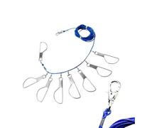 Stainless Steel Anti-Rust Catch Fish Rope Clip | Salmon & Bass Chain Ring for Lake Boat Wharf Shore Berge Creek Pond Pier Beach