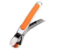 Stainless Steel Anti-Scald Bowl Clip Holder - Heat Resistant 450°F, Non-Slip Silicone Grip, Adjustable Kitchen Pot Clip for Hot Soup Bowls, Baking Dishes, Casseroles.(Orange, One Size)
