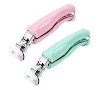 Stainless Steel Anti-Scalding Hot Bowl Dish Plate Gripper Clips Tongs Clamp Holder for Moving Hot Plate or Bowls with Food Out from Instant Pot Microwave Oven (2, Green,Pink)