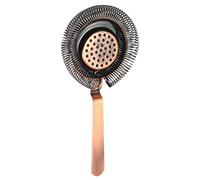Stainless Steel Anti-Slip Bar Strainer Polished Detachable Ice Wine Filter Indoor Household Professional Bartending Tools Bronze red Bronze