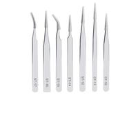 Stainless Steel Anti-Static Tweezers for Repair, High Hardness with Protective Cap, for Phone Circuit Eyelash