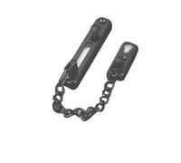 Stainless Steel Anti-Theft Door Chain Latch Silver Bronze Gold Black Lock Security Hardware for Door(Black)