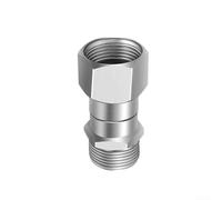 Stainless Steel Anti-winding High Pressure Pipe Rotary Joint M22 14MM/15MM, Pressure Washer Swivel, for Various Washing Works(M22 14MM)