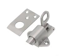 Stainless Steel Antitheft Latch for Doors Lightweight and Portable Self Closing Lock (Round (Round (Down))