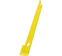 Stainless Steel Apiary Scraper Tool with Hook End | 28.5cm Yellow Frame Lifting Wax Cutting Lever for Colony Cover Separation Tasks