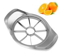 Stainless Steel Apple Cutter - Heavy-Duty Apple Slicer & Corer with 8 Sharp Blades, Ergonomic Handles - Quick & Easy Fruit Slicing for Apples, Pears & More