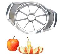Stainless Steel Apple Cutter & Slicer - Apple Corer and Divider with Comfortable Grip - 8-Blade Fruit Slicer for Apples, Pears, Onions & More - Kitchen Gadget