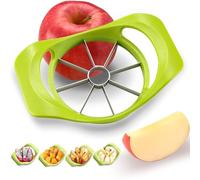 Stainless steel apple slicer corer;apple cutter divider;fruit cutter;fruit slicer;easy to use;time-saving and labor-saving;suitable for apples;pears;oranges;dragon fruit (8 blades)
