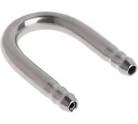 Stainless Steel Aquarium Airline Tubing Connectors U Shape Fish for Tank Air Tube Metal Pipe for 4mm I.D. Air Line Hose Aquarium Pumps and Filter Accessories