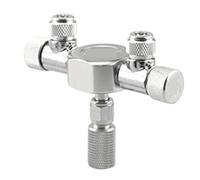 Stainless Steel Aquarium Multi Way CO2 Distributor Splitter Needle Valve, Check Bubble Counter for Solenoid Regulat(W0206)