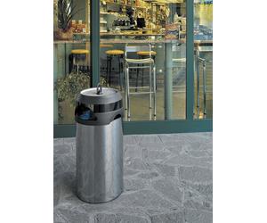 Stainless Steel Ashtray Bin 60L Smoking Ash Container Outdoor Pub Bar