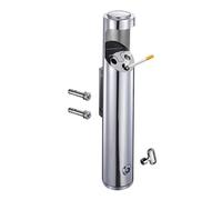 Stainless Steel Ashtray Wall Mounted Outdoor Cigarette Bin Lockable Easy to Clean Public Ash Tray for Mall Hotel Lobby Elevator Entrance KTV