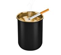 Stainless Steel Ashtray,Windproof Cigarette Ashtray for Indoor or Outdoor Use,Outdoor Ashtrays with Lid,Smokeless Metal Car Ashtrays for Outside,Ash Holder for Smokers,Ash Tray for Home Garden Office