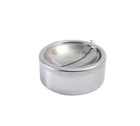 Stainless Steel Ashtray with Lid To Prevent Odor, Windproof Ashtray Inside And Out, Available As An Additional Outdoor Ashtray