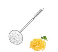 Stainless Steel Asian Spider Strainer Professional Kitchen Wire Skimmer with Spiral Mesh Basket Tools (Dia 5inch)