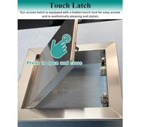 Stainless Steel Attic Access Panel | 6x6 to 16x16 | Durable Wall & Ceiling Access Door for Easy Plumbing & Electrical Installation - Heavy-Duty Design
