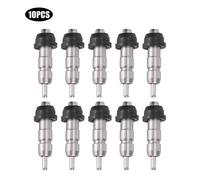 Stainless Steel Automatic Chicken Feeder Nipple Water Drinker Equipment 10Pcs Durable Poultry Watering System for Chicken Geese Ducks Livestock Farming