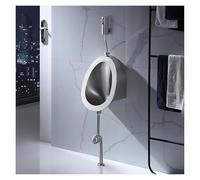 Stainless Steel Automatic Men's Urinal with Smart Sensor Flush - Hygienic Wall-Mounted Urinal for Hotels, Restaurants, Airports, and More(Floor-Standing Surface-Mounted)