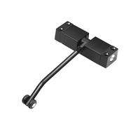 Stainless Steel Automatic Spring Door Closer Doors Closing Device Can Adjust The Furniture Hardware Stable, Low Noise(Black)