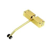 Stainless Steel Automatic Spring Door Closer Doors Closing Device Can Adjust The Furniture Hardware Stable, Low Noise(Gold)