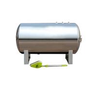 Stainless Steel Automatic Well Water Pressure Tank, 26 42 53 66 79 Gallon Pressurized Tanks, Portable Boosting Well Pump (145x63cm/57x25in(300L/79Gal))