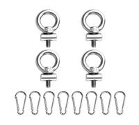 Stainless Steel Awning Rail Stoppers with Carabiner Hooks 4mm Stops Campervan Awning Rail Stoppers Awning Rail Stops
