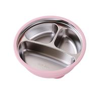 Stainless Steel Baby Suction Plates | Toddler Utensils Baby Feeding Plates,Fall Resistant Kid Feeding Bowl for Carrying Out Kindergarten Care Camping Outdoor Picnic