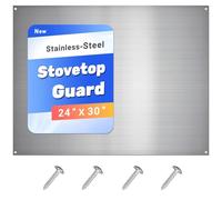 Stainless Steel Backsplash for Stove 24"x30" Stove Backsplash Protector for Wall Metal Range Backsplash for Kitchen Wall Backsplash Behind Stove with Screw Included