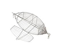 Stainless Steel Baits Cage Basket Feeder Holder Fishing Lure Cage Rigs Feeder Reinforced Practical Catfishes Baits Holder
