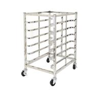 Stainless Steel Bakery Rack with Brake Casters, Heavy Duty Bun Pan Sheet Rack for Storage, Cooling, and Baking in Commercial Kitchens, Restaurants, and Cafeterias