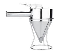 Stainless Steel Baking Funnel with Stand, Spring-Controlled Cooking Funnel Tool for Desserts and Batter Dispensing