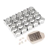 Stainless Steel Baking Molds - Stainless Steel Non-Stick Dough Maker Baking Cracker,Rustproof Snack Maker, Fondant Decoration Tool for Toast, Candies