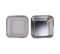 Stainless Steel Baking Tray with Filter Basket and Lid, 3 Piece Set