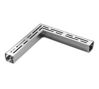 Stainless Steel Balcony Small Drain System Kit Length 39.4in, U-shaped Ditch Drainage Channel Grate Sidewalk, Courtyard Metal Floor Trench With Caps(A9.8X1.4X1.2IN)