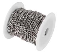 Stainless Steel Ball Bead Chain 10 Meter Roll 1.5mm 2.0mm 3. for Jewelry Making(1.2mm Ball)