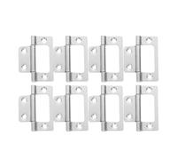 Stainless Steel Ball Bearing Square Door Hinge 10pcs Silver Iron Heavy Duty Silent Bearing Cabinet Door Hinges Easy Installation