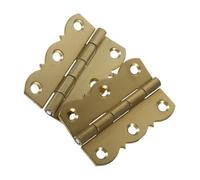 Stainless Steel Ball Bearing Square Door Hinge 2pcs Brass Material Golden Thick Bearings Cabinet Hinges Smooth Quiet